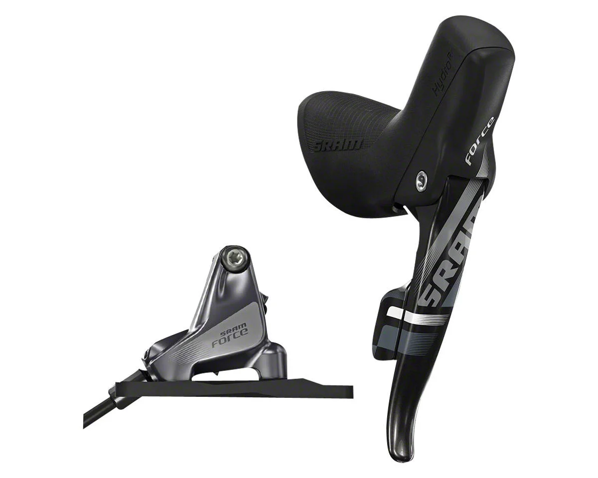 SRAM Force 22 DoubleTap Hydraulic Road Disc Brake/Shift Lever Kit (Black) (Left) (Flat Mount) (2x) (Caliper Included)